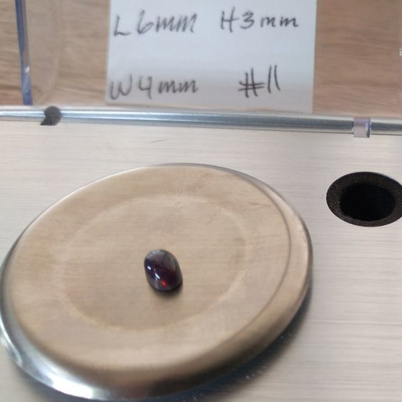 Beautiful Black Ethiopian welo fire opal 0.425 CTW - Picture 5 of 6